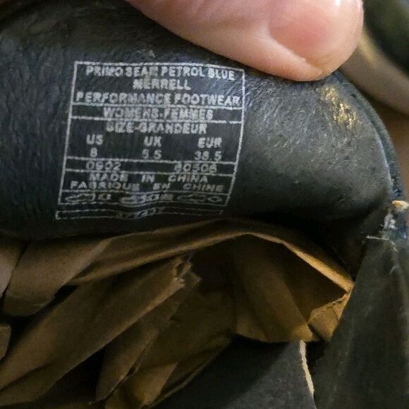 Merrell Primo Seam Mock Loafer Blue Suede Size 8 Gorp Core Outdoors Walking - Picture 8 of 8